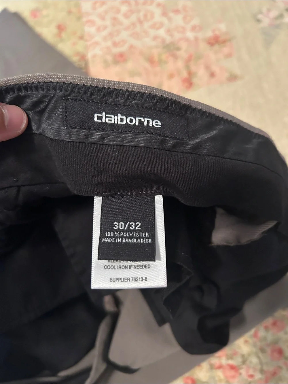 Claiborne Men's Dress Pants in Charcoal
